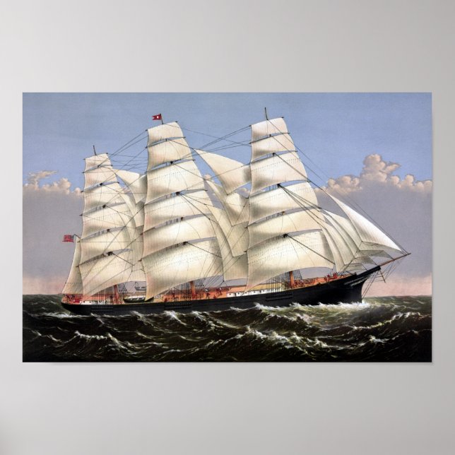Clipper Ship Three Brothers Poster (Front)
