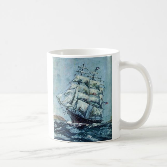 Clipper Ship Western Shore Coffee Mug (Right)