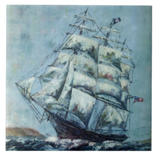 Clipper Ship Western Shore Tile