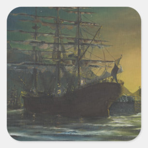 Clipper Square Sticker