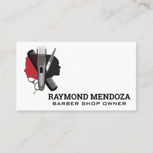 Clippers Comb Hair Cuts Business Card