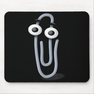 Clippy Paper Clip Funny Meme Page Note  Mouse Pad