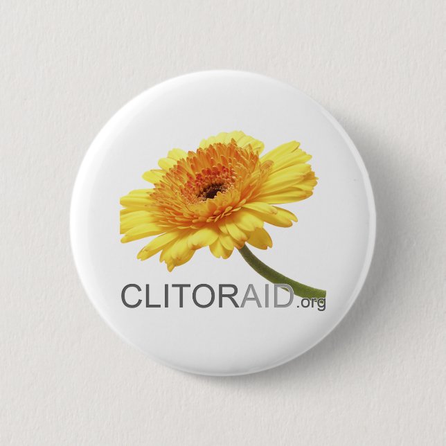 Clitoraid.org 6 Cm Round Badge (Front)