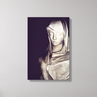 cloaked in sad canvas print