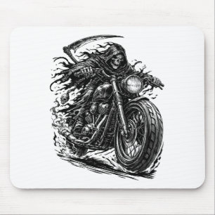 Cloaked Reaper Chopper Rider  Mouse Pad