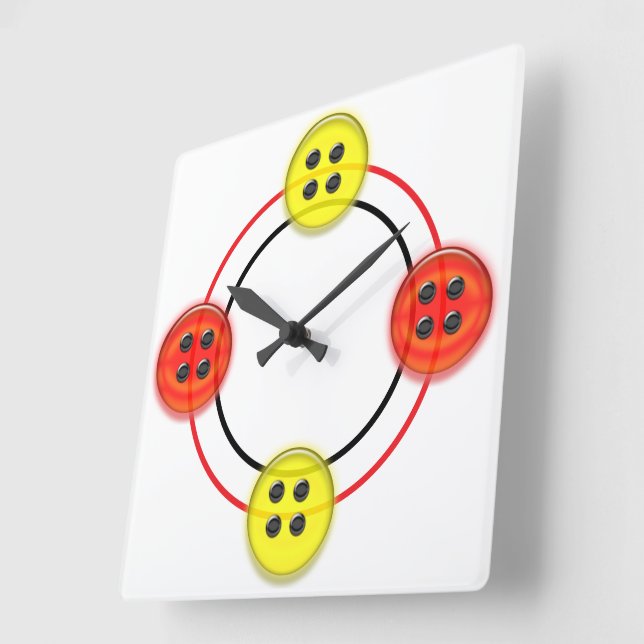 Clock - 3D Buttons (Angle)