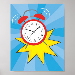 Clock Alarming Poster
