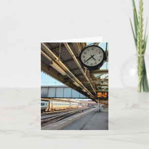 Clock at the station  card