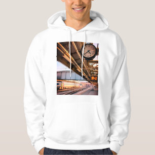 Clock at the station hoodie