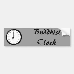 Clock - Buddhist Clock Bumper Sticker