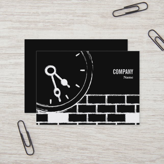 Clock Business Card (Front/Back In Situ)