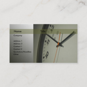 Clock Business Card