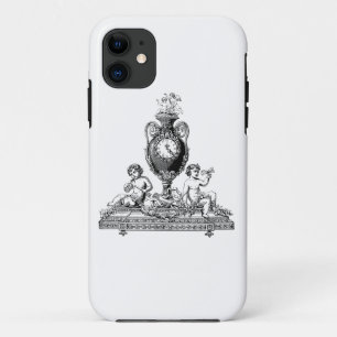 clock cherub line art Case-Mate iPhone case