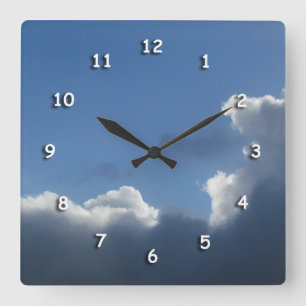 Clock - Clouds with Silver Lining
