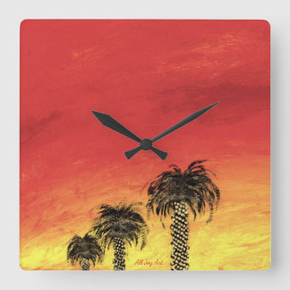 Clock "Desert Celebration by All Joy Art