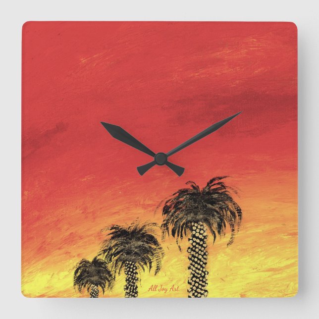 Clock "Desert Celebration by All Joy Art (Front)