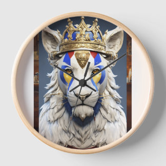 Clock design lion 