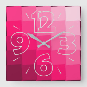 Clock dial 15 - numbers and dashes