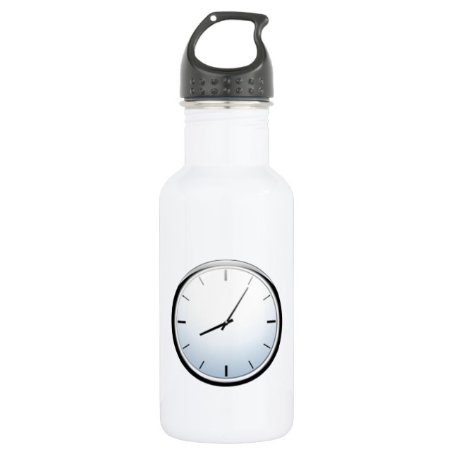 Clock Displaying Time 532 Ml Water Bottle (Front)