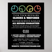 Clock Face Icons, Horologist Advertising