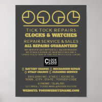 Clock Face Icons, Horologist Advertising