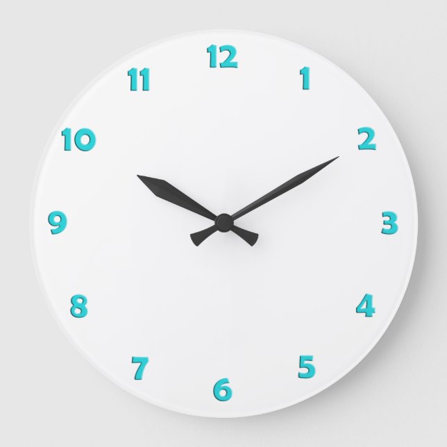 Clock Face Numbers - tuerkis (Front)