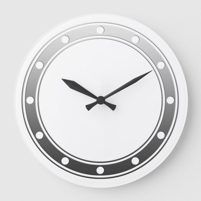 Clock Face Rings Dots grey for your design (Front)