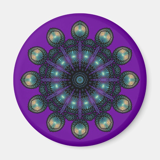 Clock Faces - Apophysis Fractal Magnet (Front)