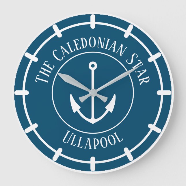 Clock for a Boat. Ship's Large Clock (Front)