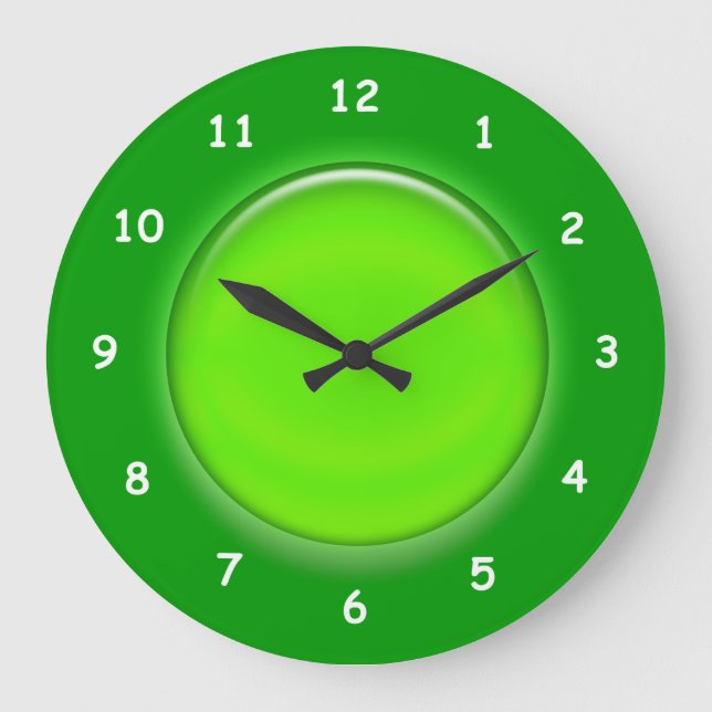 Clock - Green 3D disc (Front)