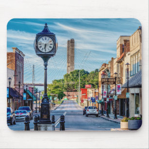 Clock In Downtown Cape Girardeau Mouse Pad
