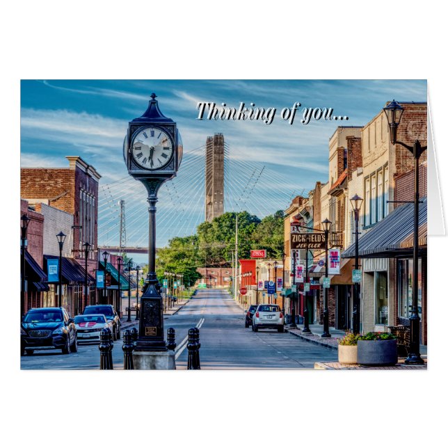Clock In Downtown Cape Girardeau Thinking of You (Front Horizontal)