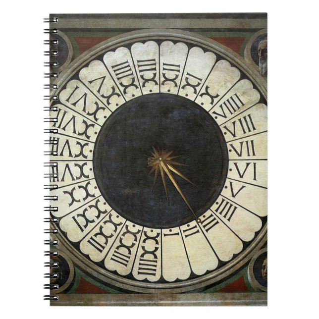 Clock in the Duomo by Paolo Uccello Notebook (Front)