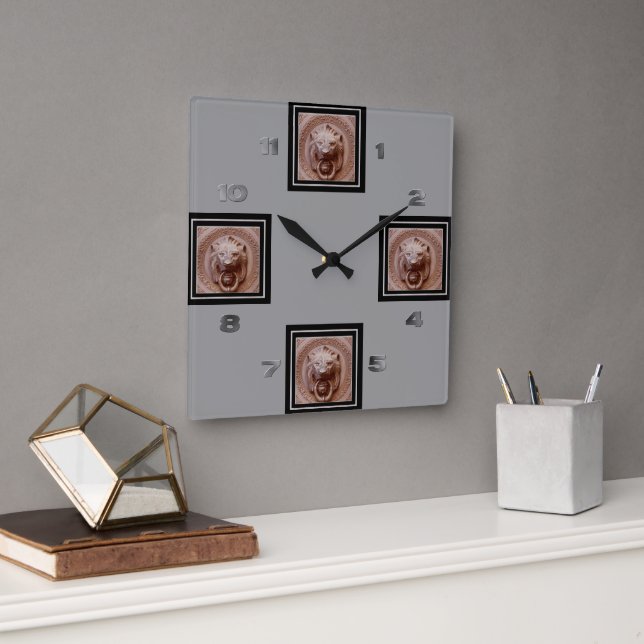 Clock - Lion Head Door Knocker (Office)