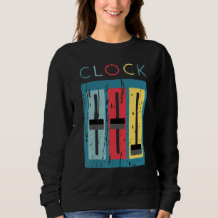 Clock Modular Synth Vintage Analogue Synthesizer Sweatshirt