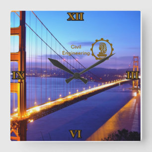 Clock of Wall Civil Engineering