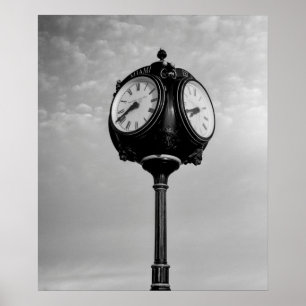 Clock on Route 66 Poster