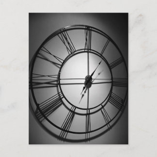 clock postcard