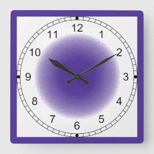 Clock - Purple Vignette with Frame