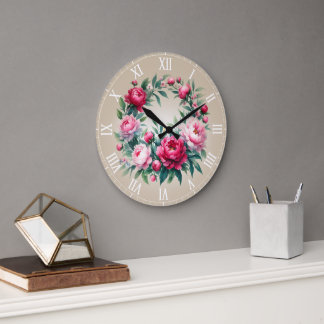 Clock round Roman Numerals Var02