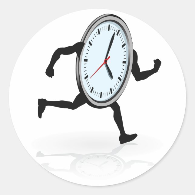 Clock Running Stickers (Front)
