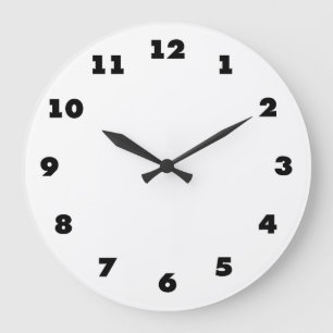 Clock template with hour display - Add background