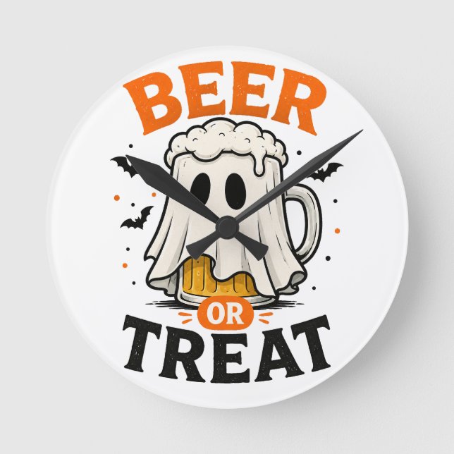 Clock-toberfest Just Got Spooky: The Ultimate "Bee Round Clock (Front)