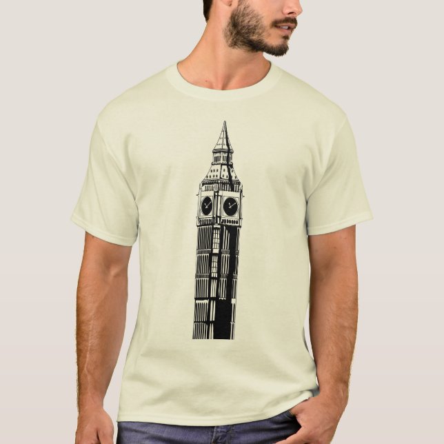 Clock tower in London, England T-Shirt (Front)