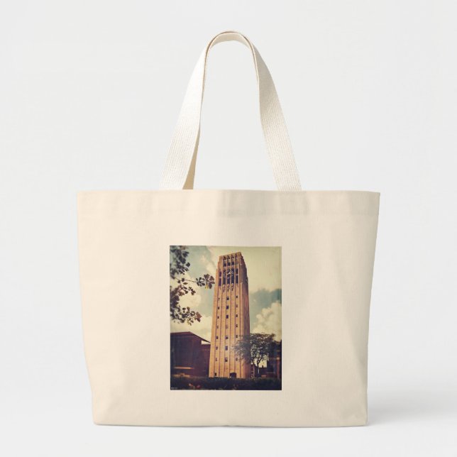 Clock Tower Large Tote Bag (Front)