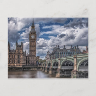 Clock tower postcard