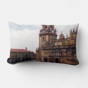 Clock Tower (Santiago de Compostela) A Coruña) Lumbar Cushion