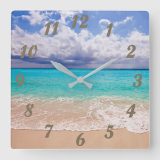 Clock with Beach Scene - Very Relaxing