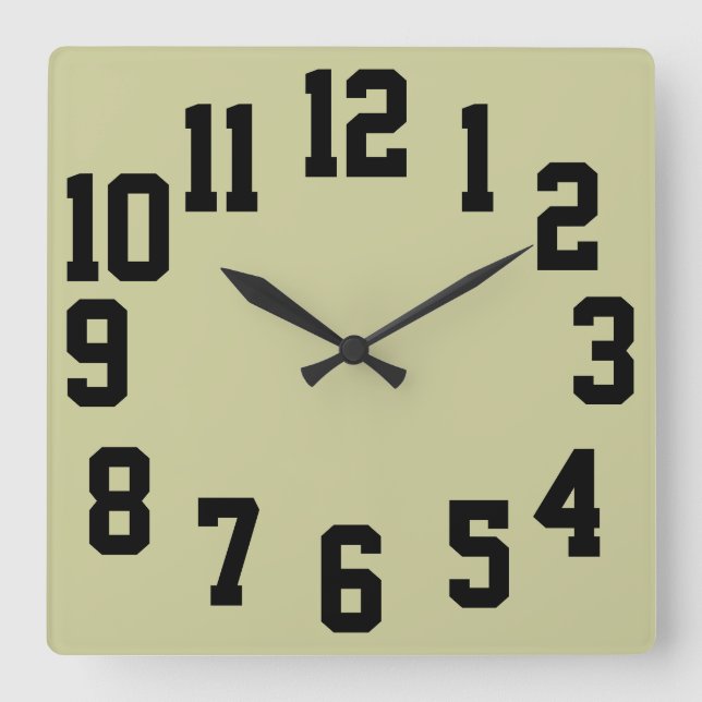 Clock with Large Numbers Easy Read (Front)