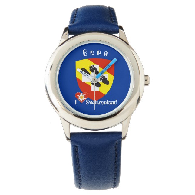 clock with Swiss draft Bern, Switzerland Watch (Front)